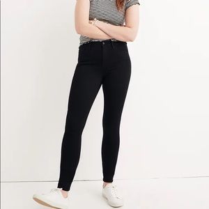 Madewell High Rise Roadtripper Black Skinny Jeans